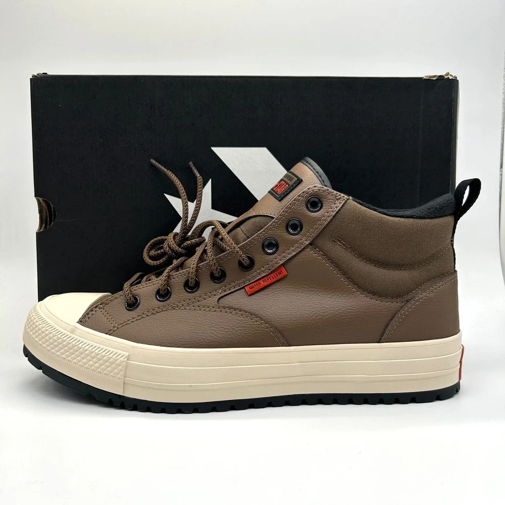 Converse Malden Street Boot Mid Mens 12 Grounded Black Brown Sneakers A13225C
